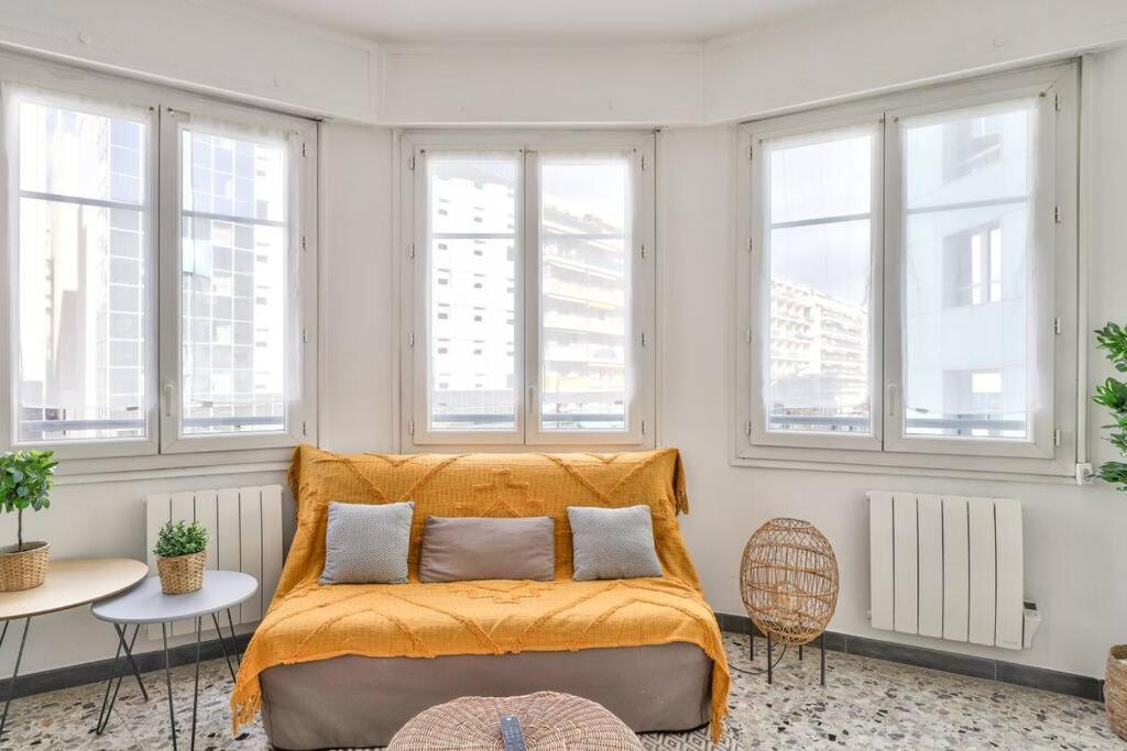 L29 Lenval Beach At 1Min Walk To Sea Front Ac Balcony Nice Eksteriør bilde